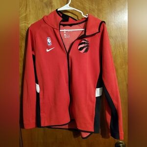 Nike Toronto Raptors Zip Front Hoodie Size Large